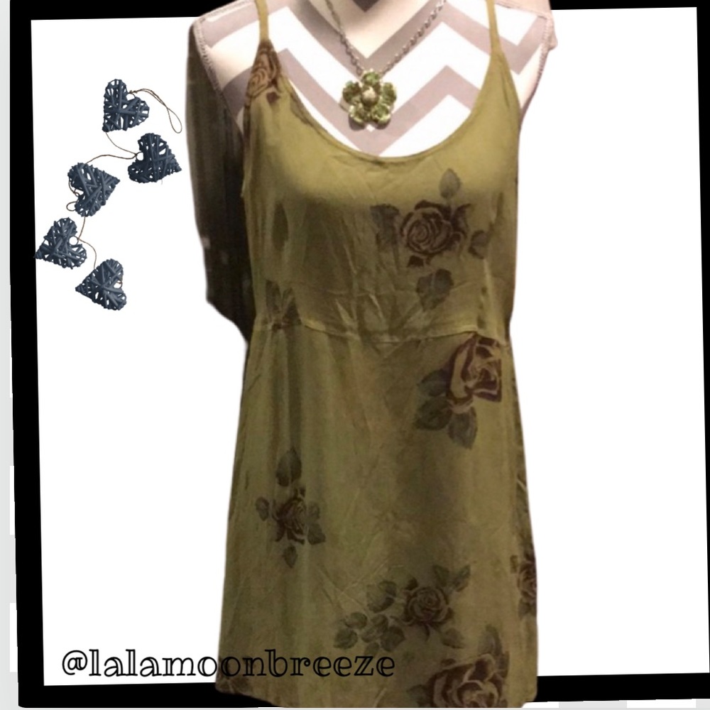 🌺 🎉!!!!Summer green floral dress - Picture 7 of 12